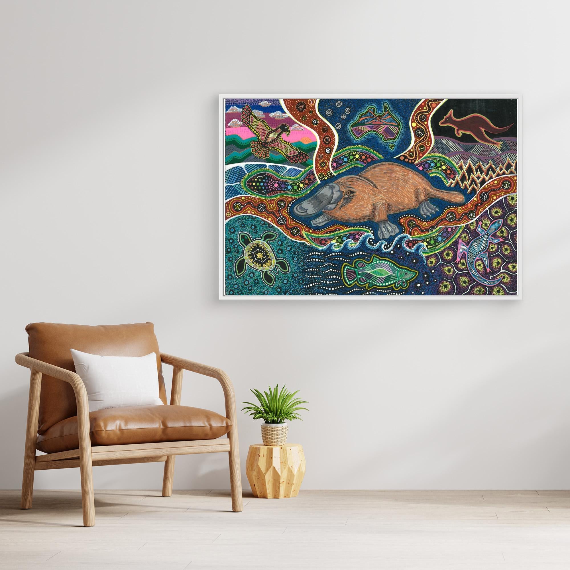 Platypus with dot art