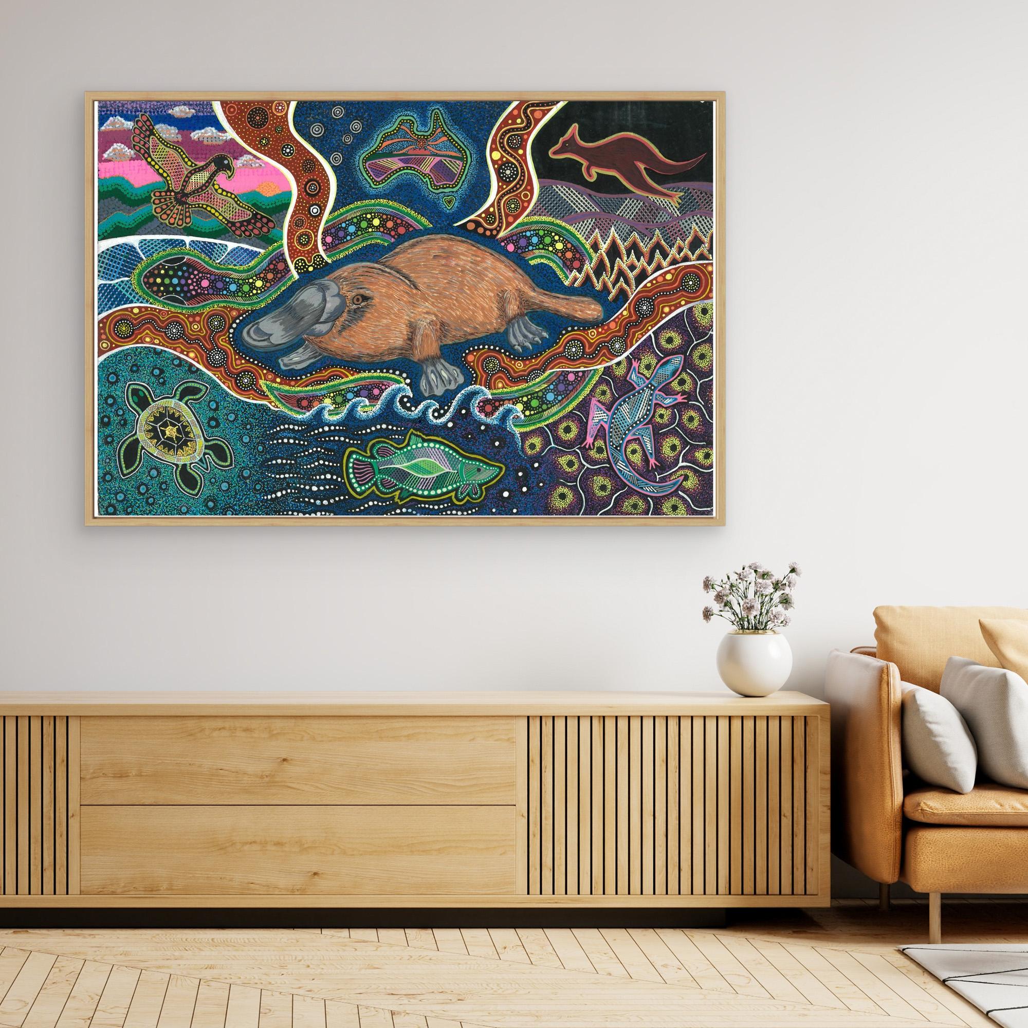 Platypus with dot art